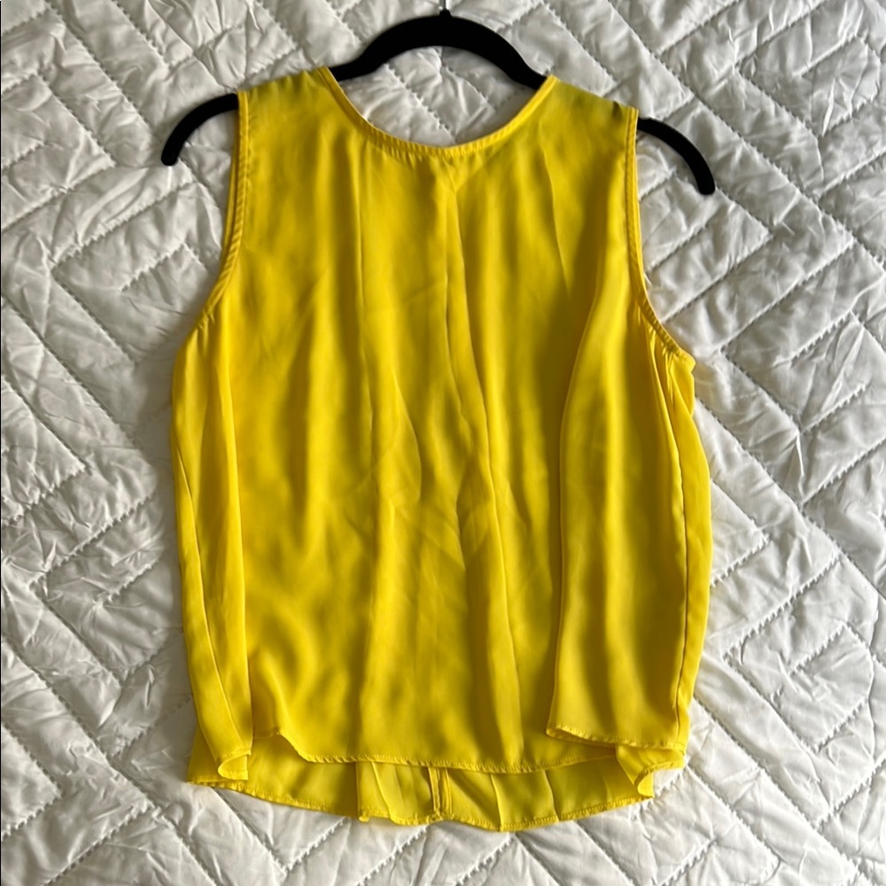 Mango Yellow Tank Top Vibrant Sleeveless Style